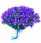 Цветы в корзине "Самым близким"